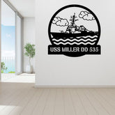 Custom Destroyer Ship Personalized Destroyer Ship Name Sign Decoration For Room Destroyer Ship Metal Custom Ship Decorations
